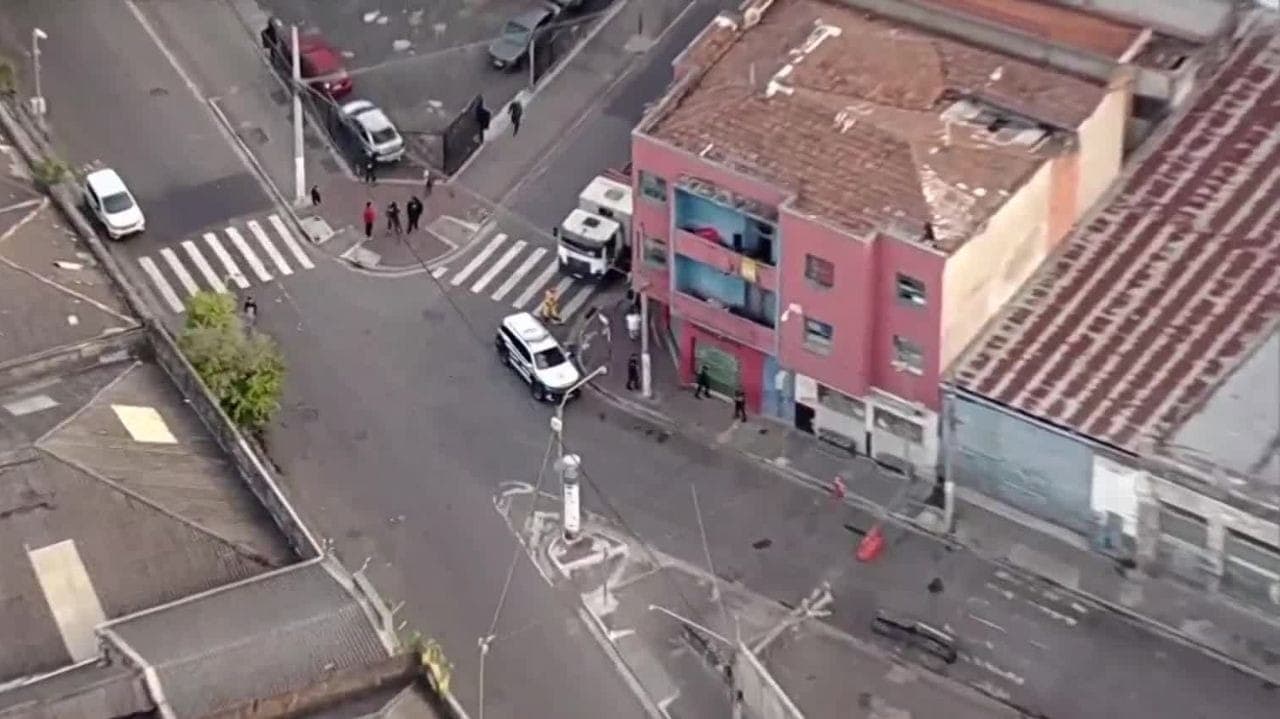 Região da Cracolândia esvaziada em SP
