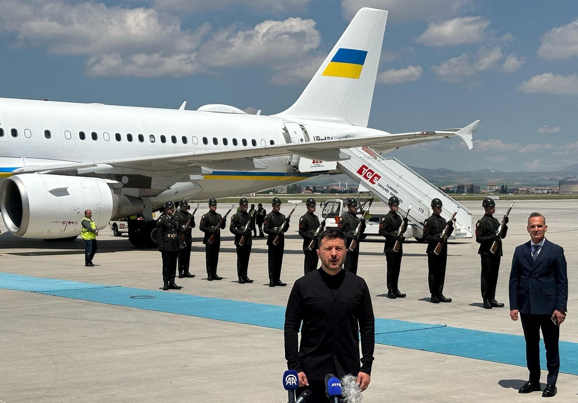 Zelensky em Ancara, na Turquia