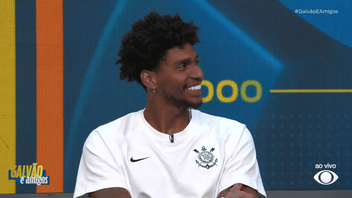 Hugo Souza no programa Galvão e Amigos
