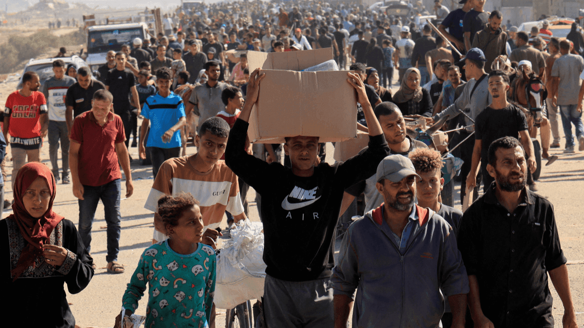 Alimentos entram em Gaza