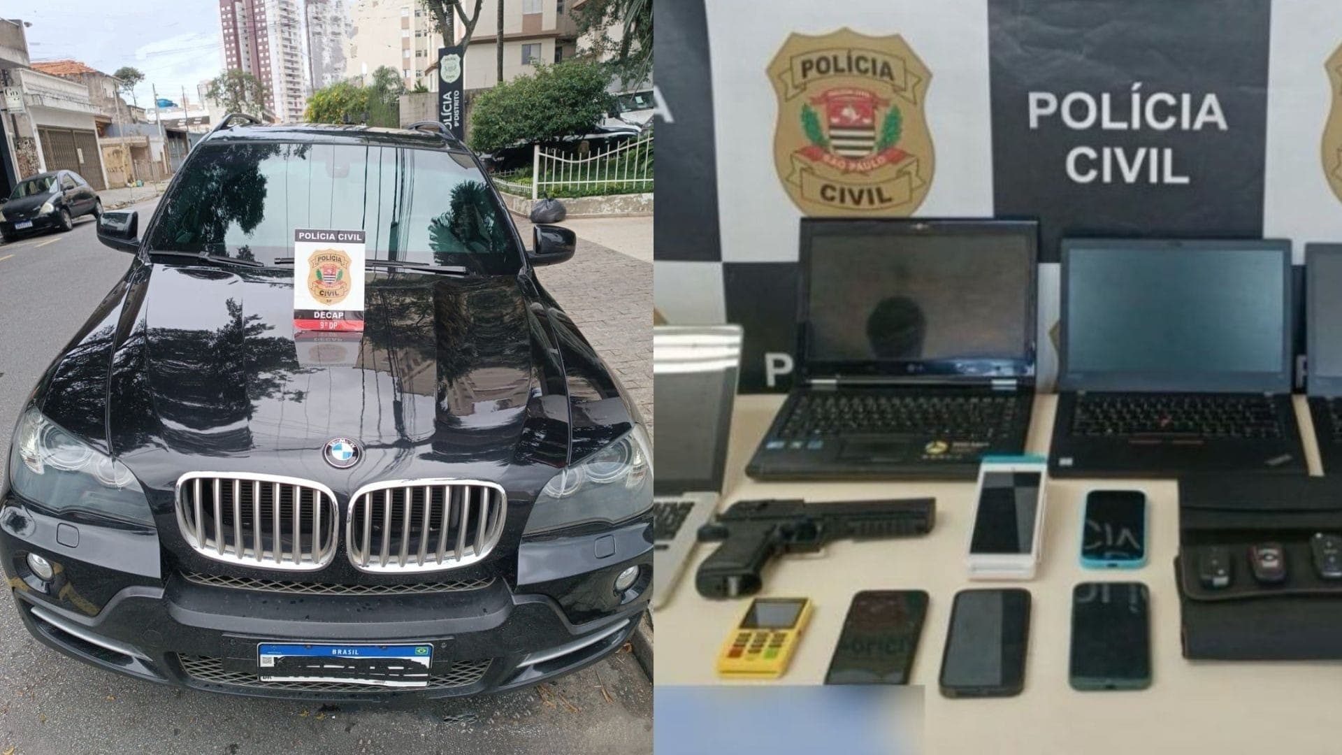 Carros e computadores foram apreendidos