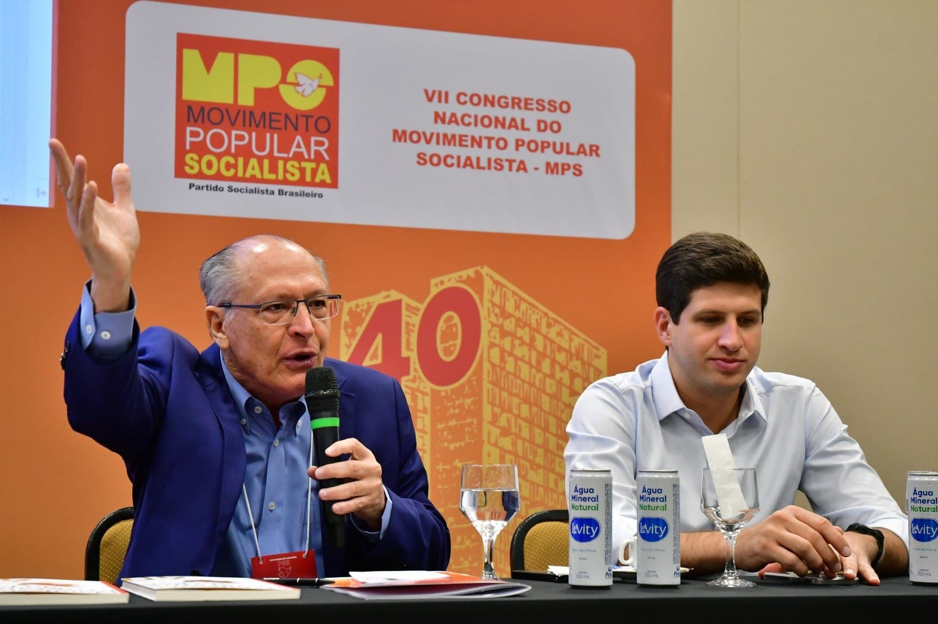 Alckmin e João Campos em evento do PSB