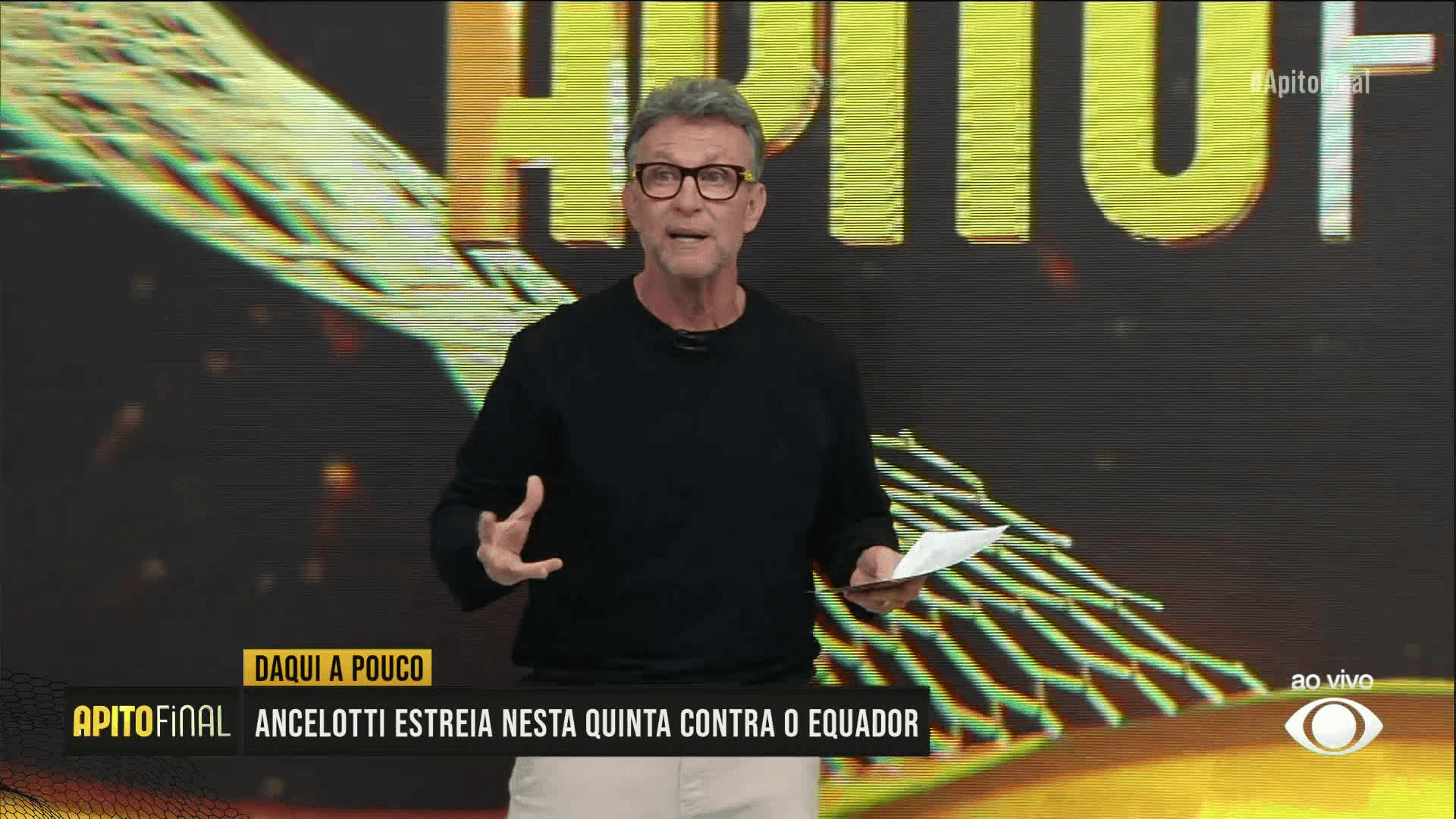 Neto, no programa Apito Final