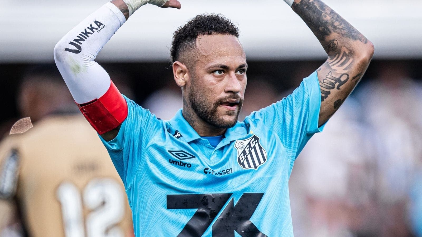 Neymar em jogo do Santos contra o Botafogo