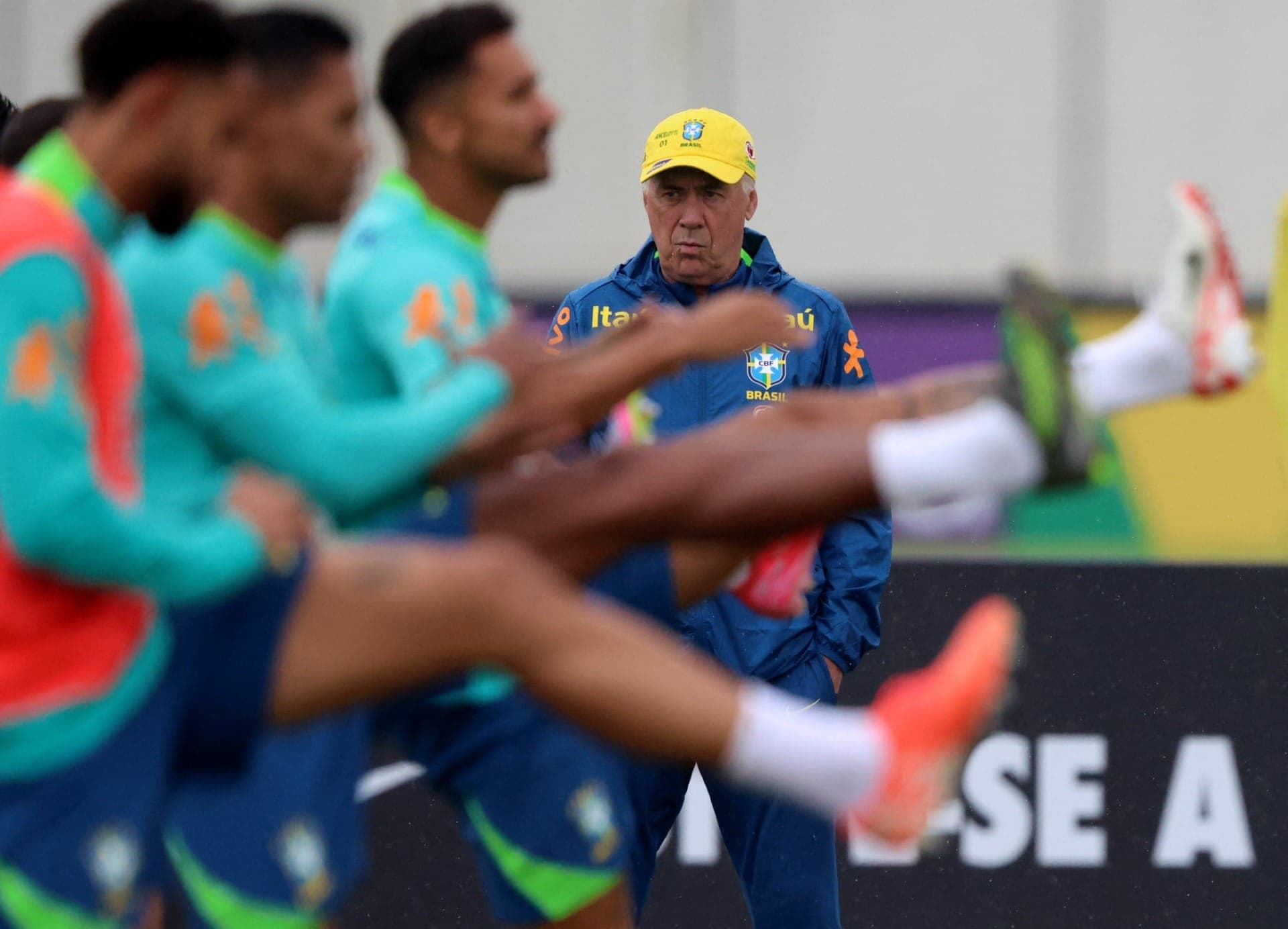 Ancelotti treino Brasil