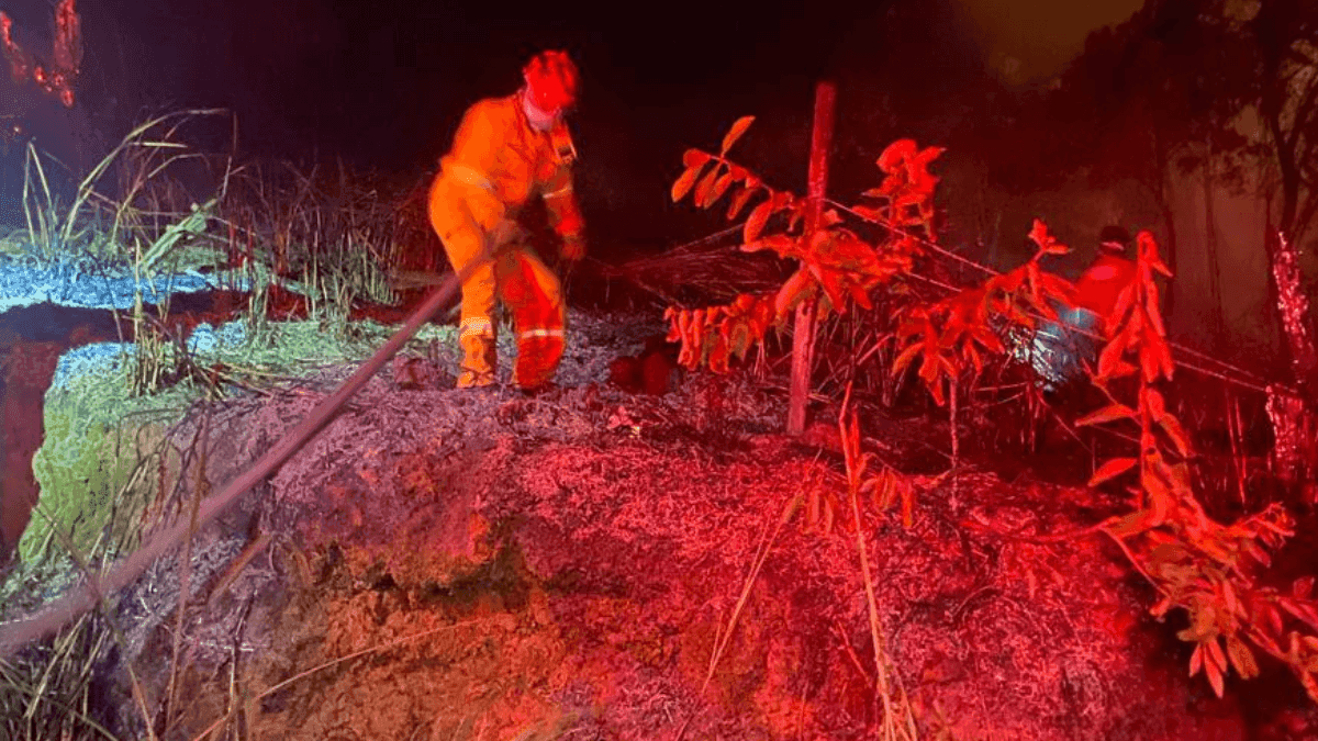 Incêndio em terreno baldio mobiliza Corpo de Bombeiros em Ilhabela