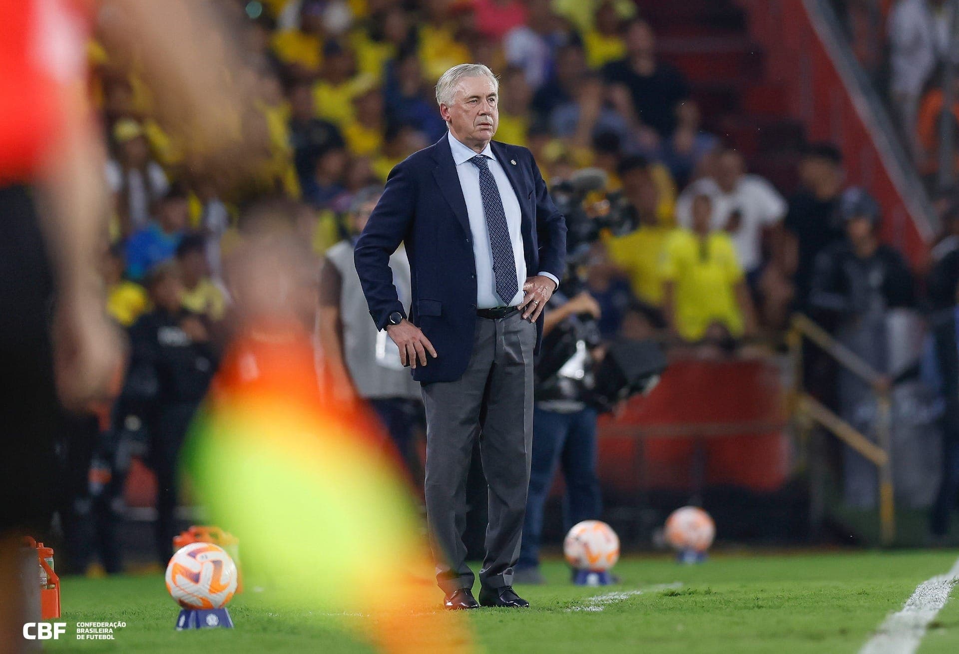 O técnico Carlo Ancelotti, da Seleção Brasileira