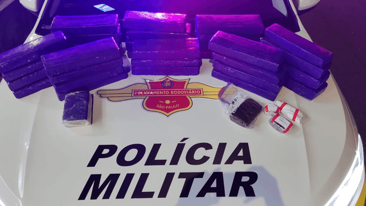 Homem é preso com mais de 29kg de drogas na Rodovia Carvalho Pinto em São José dos Campos