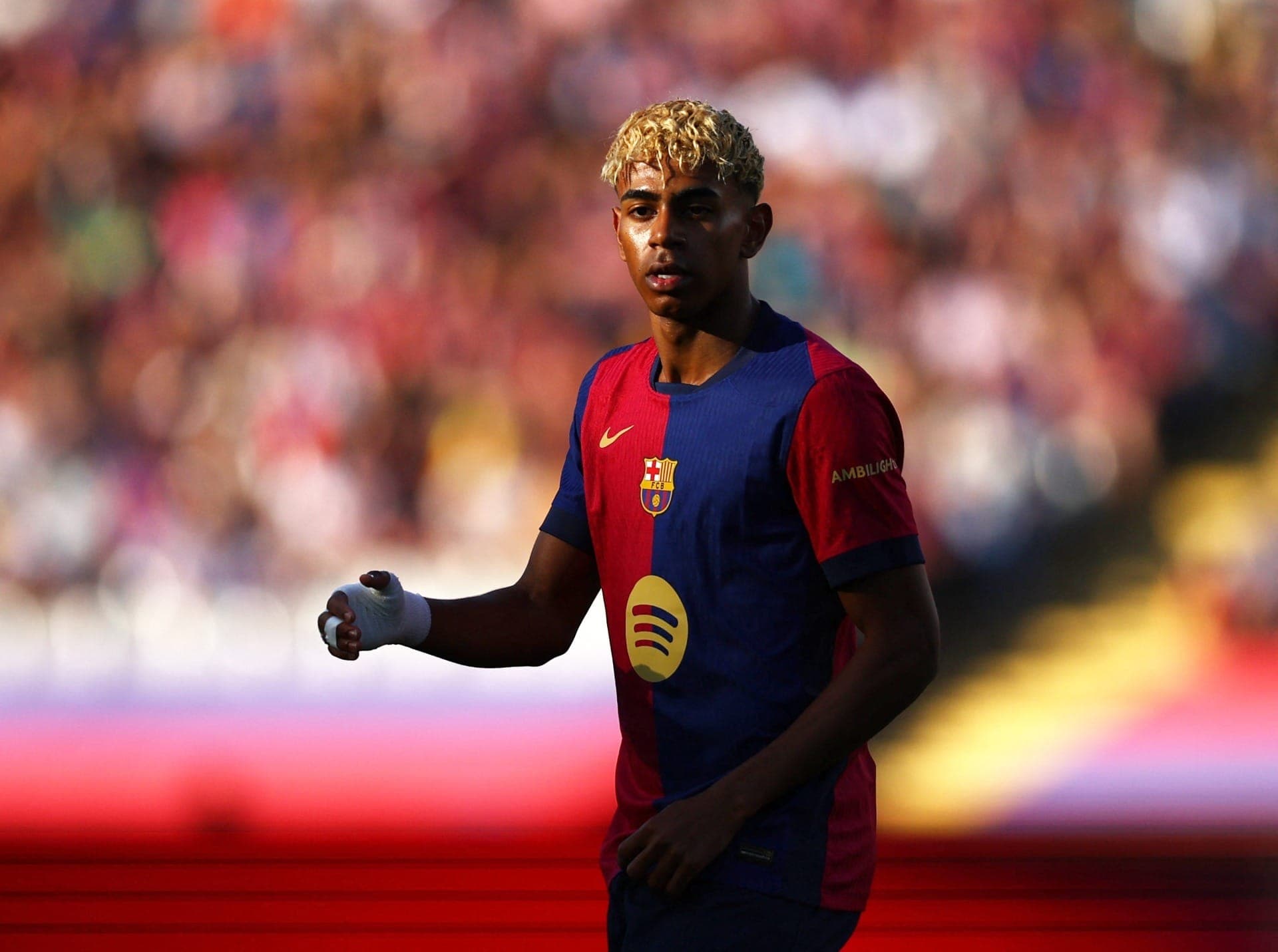 Lamine Yamal, atacante do Barcelona
