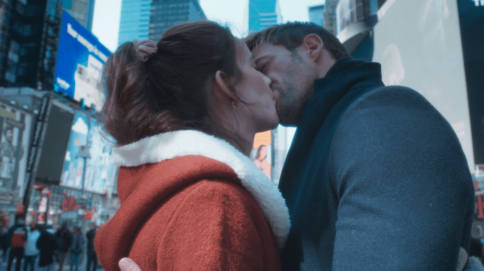 Gaivota beija Sebastião em Nova York