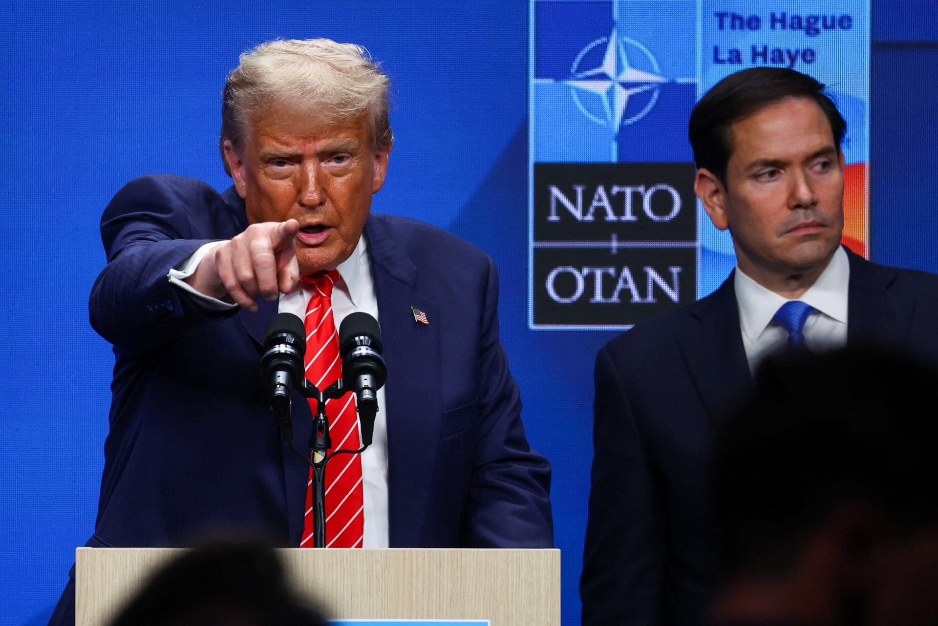 Donald Trump após Cúpula da Otan