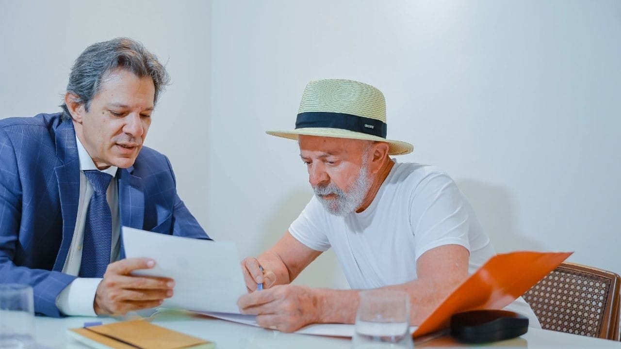 Lula e Fernando Haddad