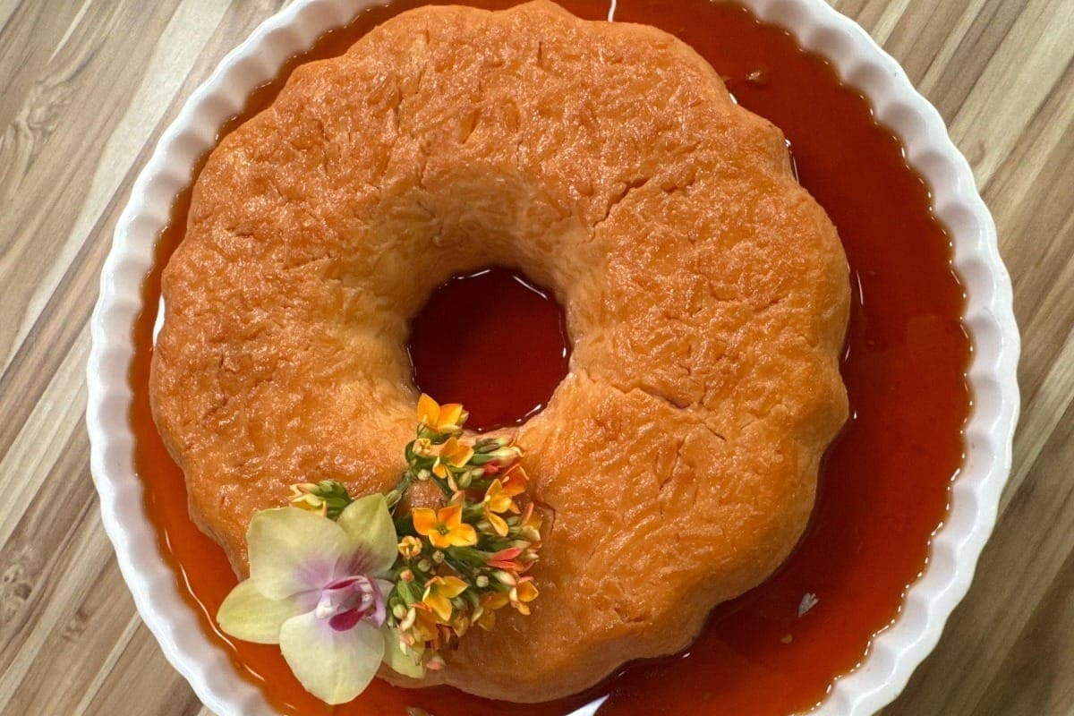 Pudim de arroz doce da Dona Dirce