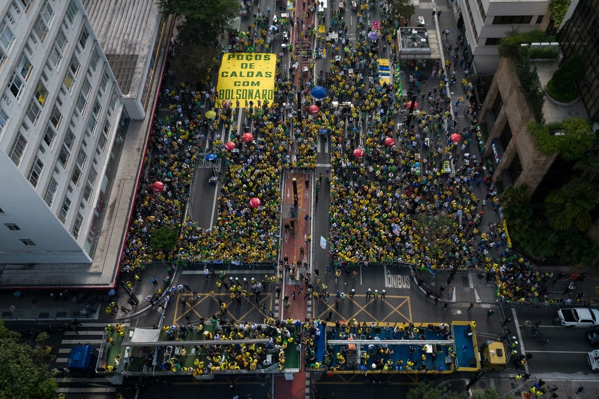 Ato com Jair Bolsonaro na Avenida Paulista 