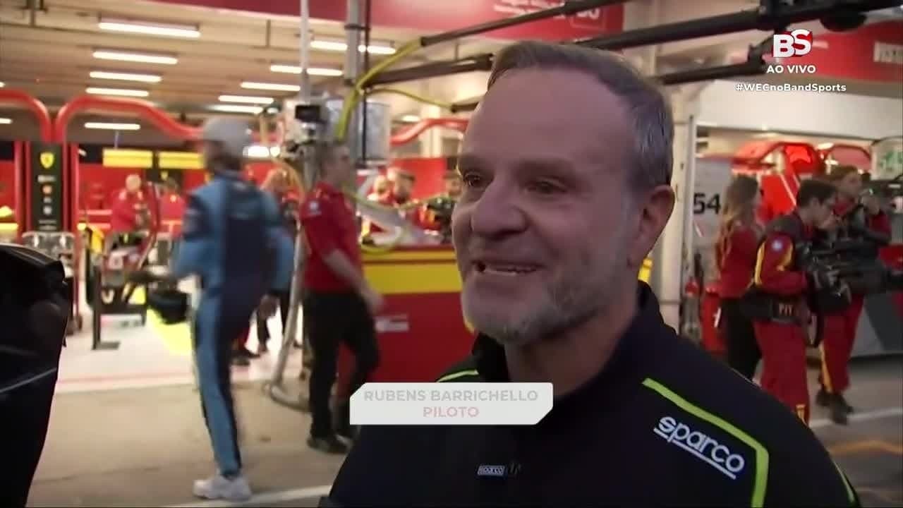 Rubens Barrichello chora com pódio do filho Dudu