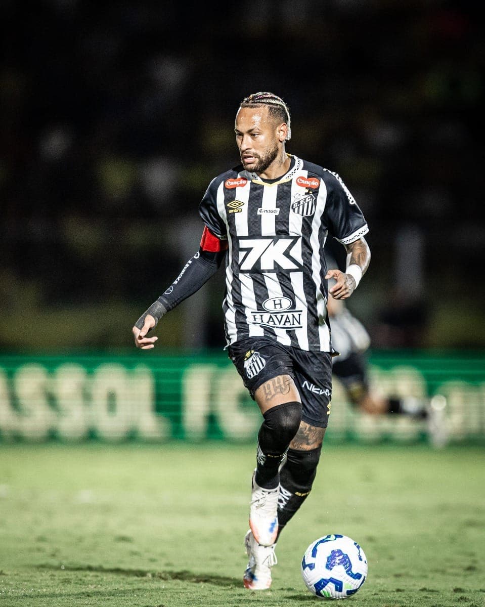 Neymar em derrota do Santos para o Mirassol