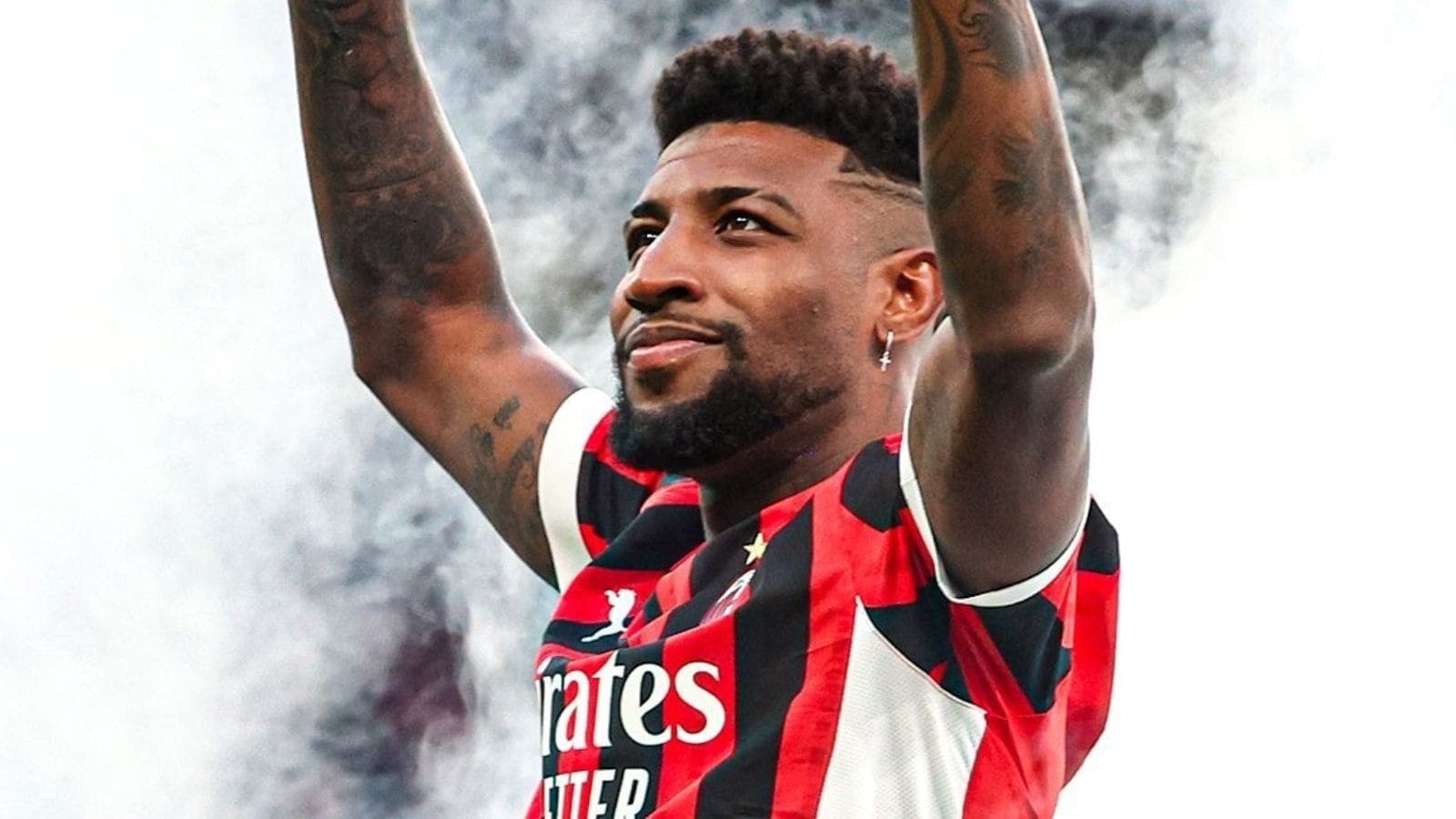 Emerson Royal em apresentação no Milan