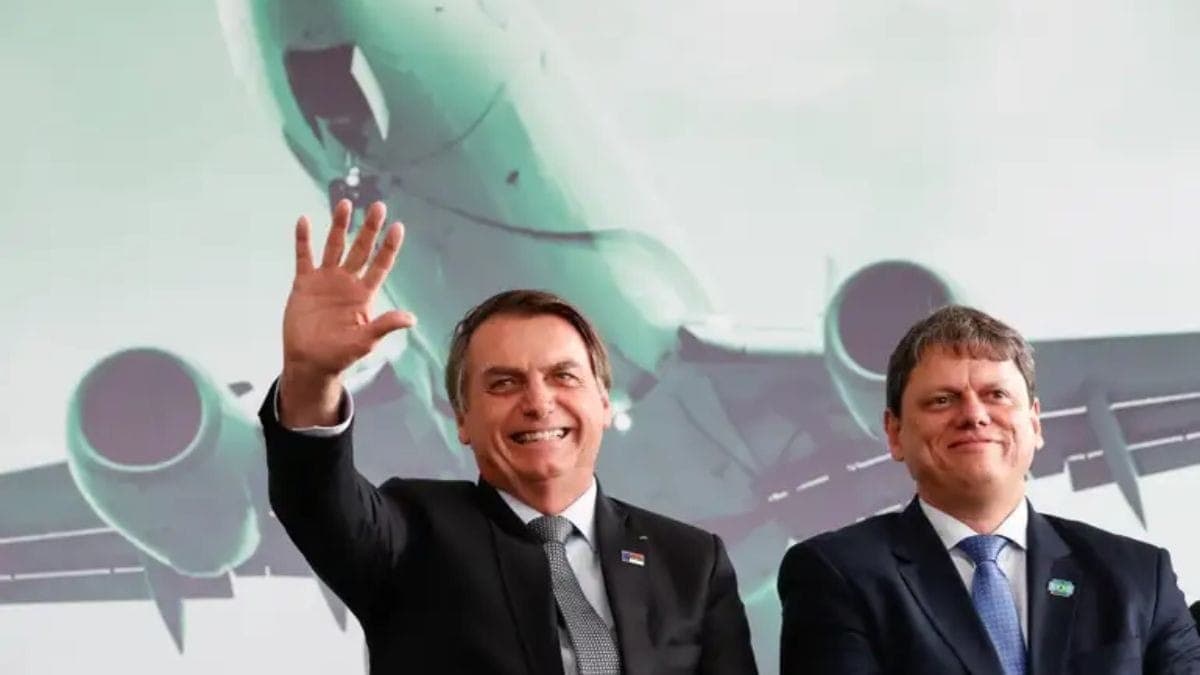 Jair Bolsonaro e Tarcísio de Freitas