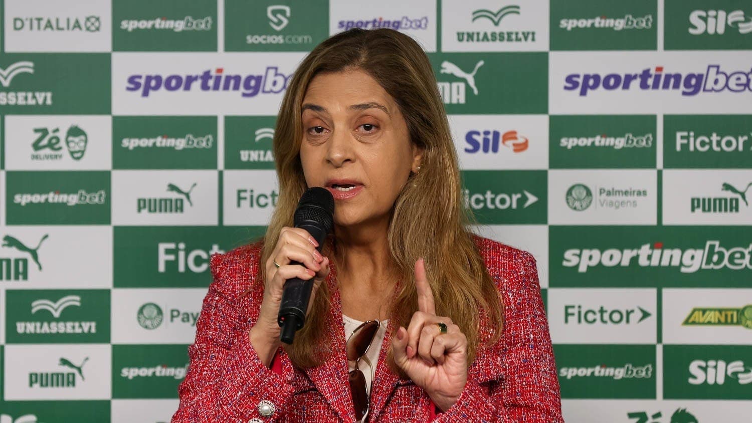 Leila Pereira, presidente do Palmeiras
