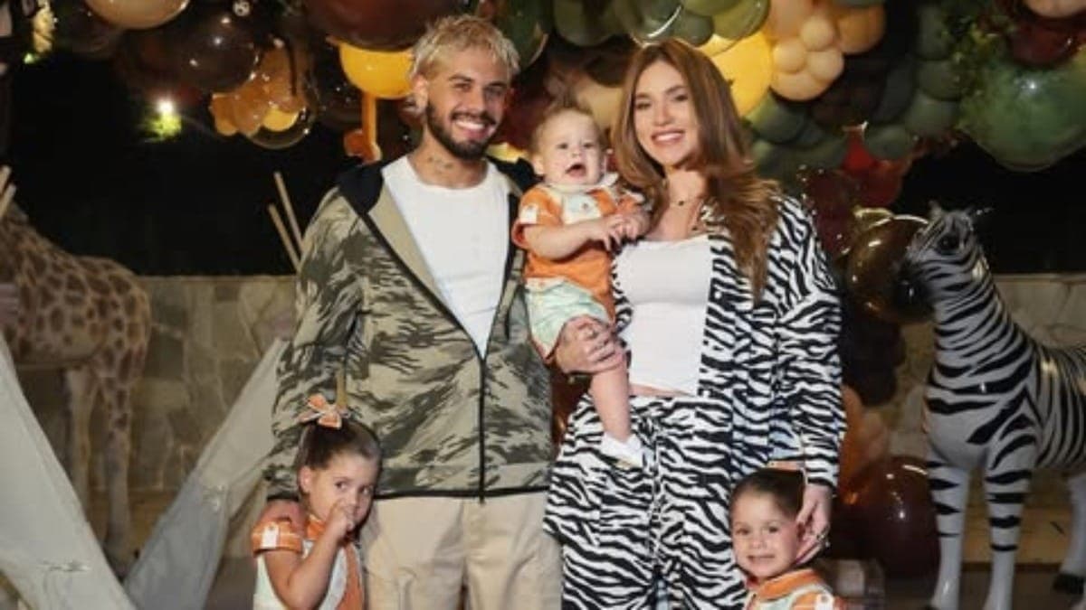 Virginia Fonseca e Zé Felipe com os filhos
