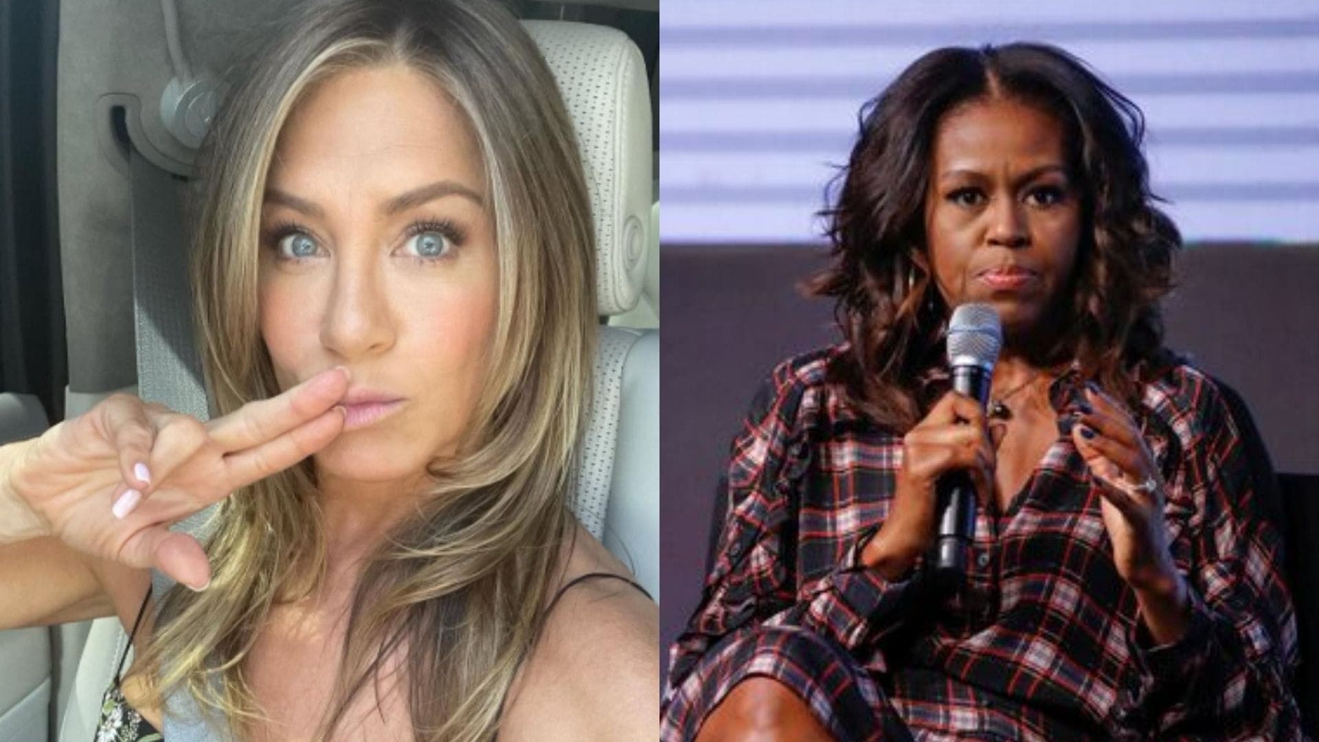 Jennifer Aniston e Michelle Obama