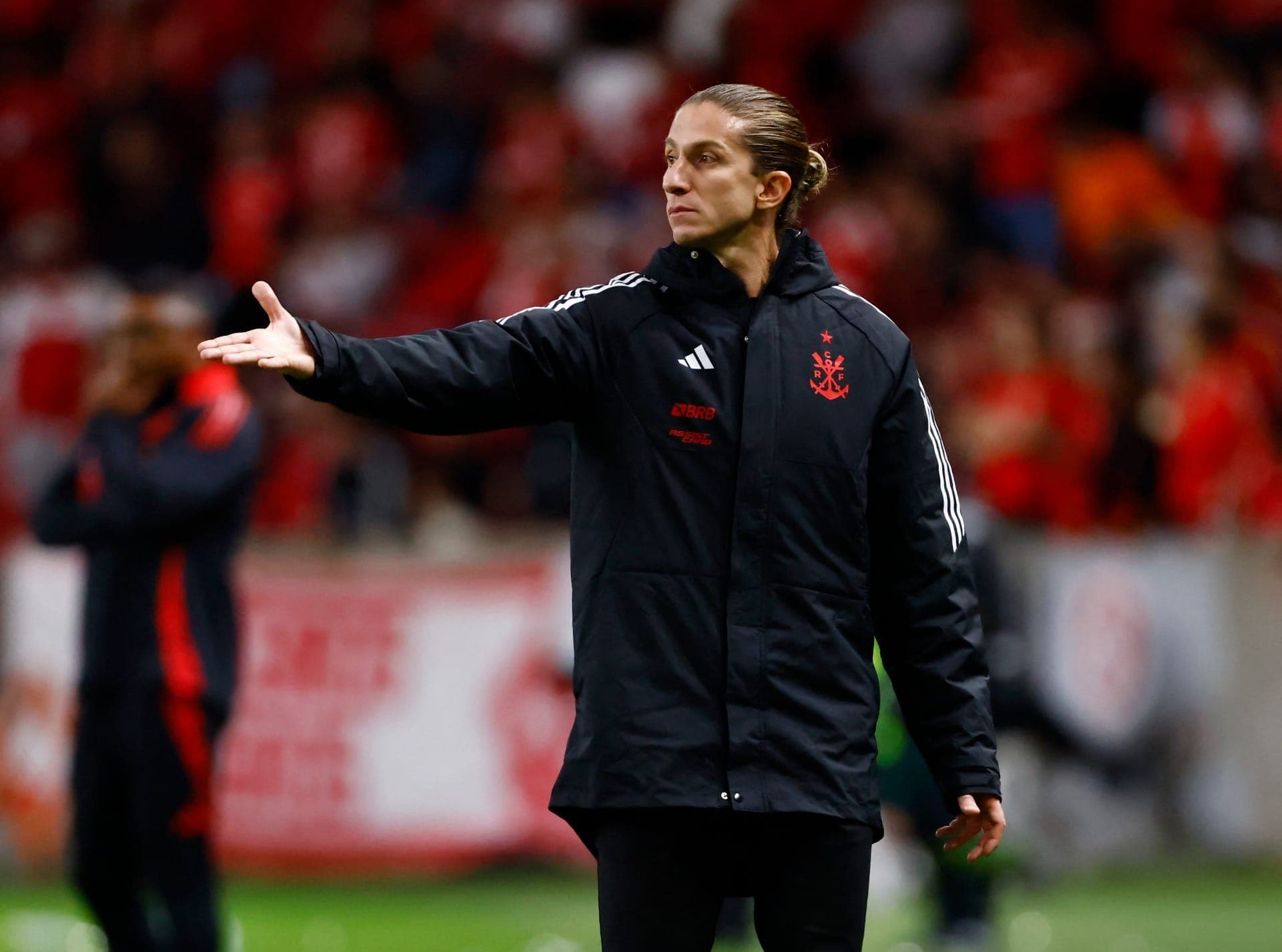 Filipe Luís, técnico do Flamengo.