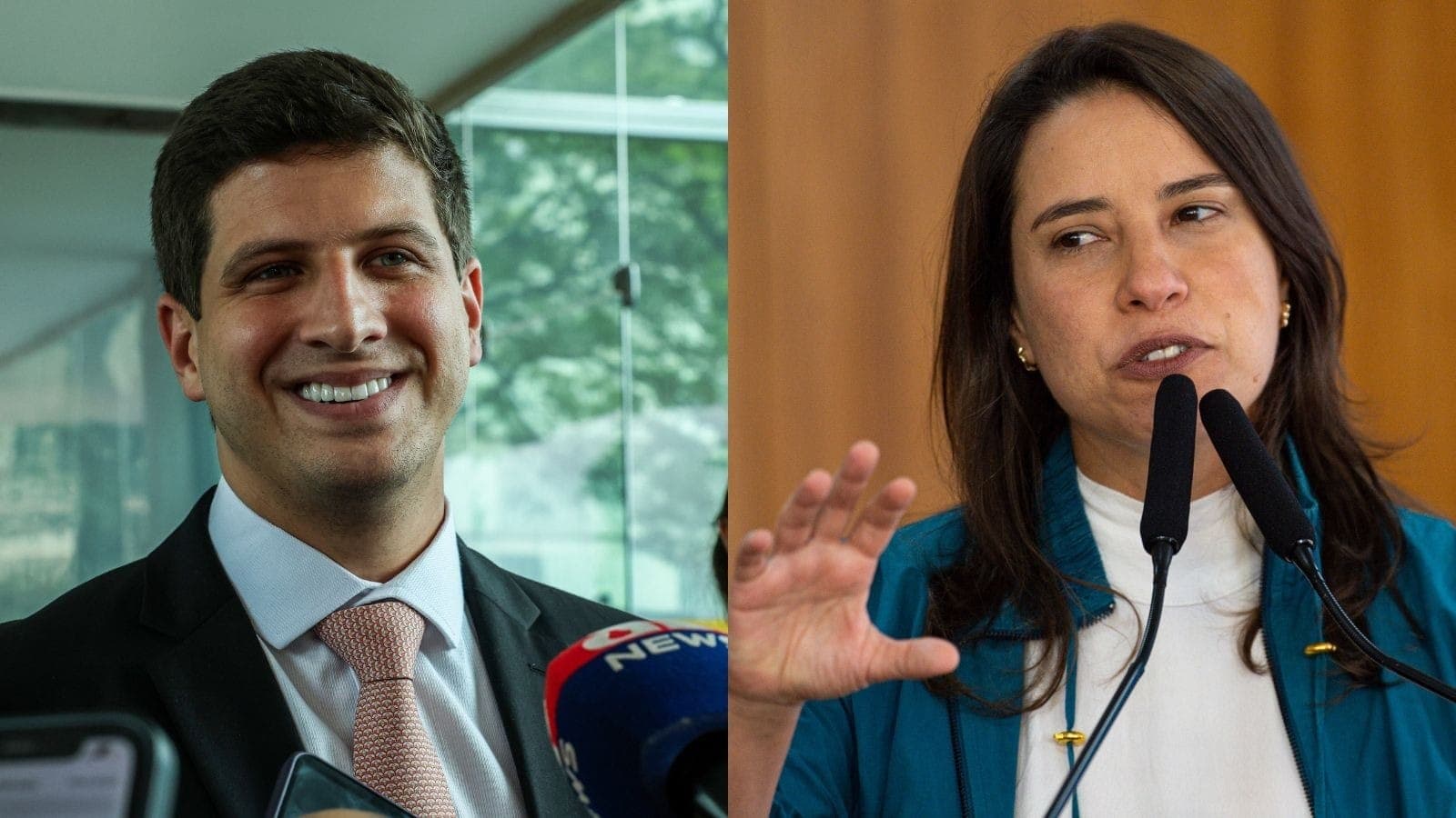João Campos e Raquel Lyra