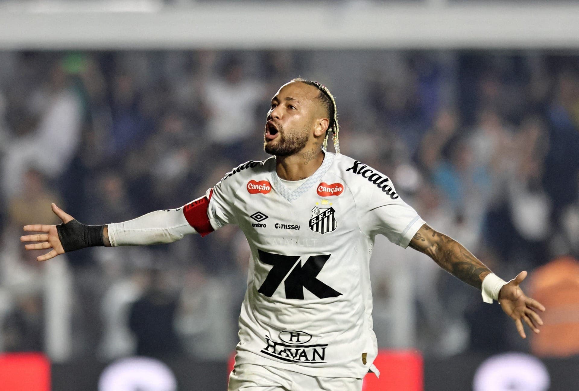 Neymar, atacante do Santos