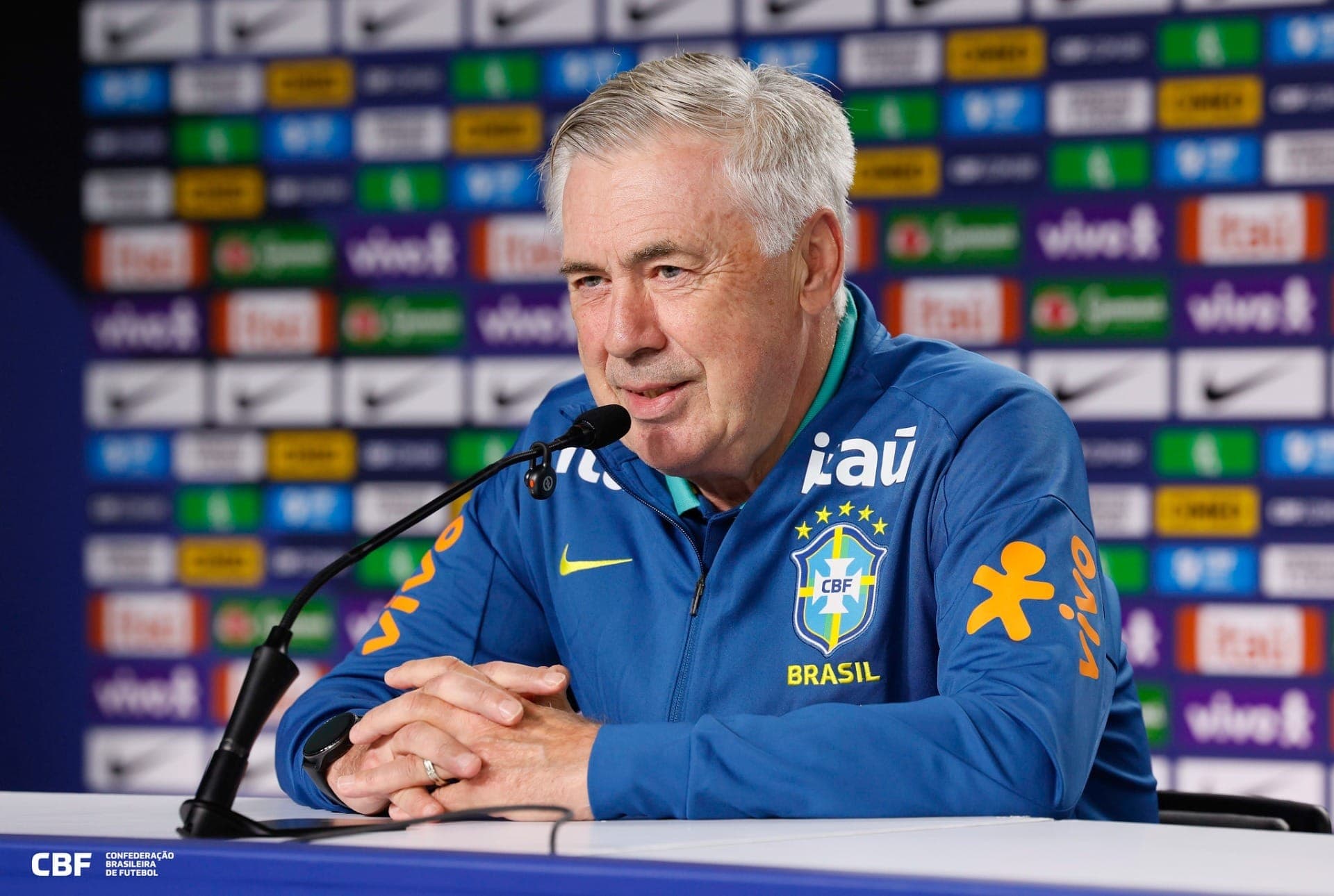 Carlo Ancelotti, treinador da Seleção Brasileira