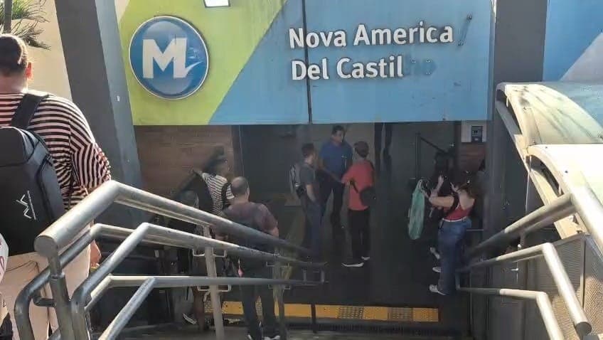 Estação de Del Castilho, na Linha 2