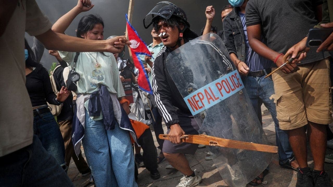 Protestos no Nepal