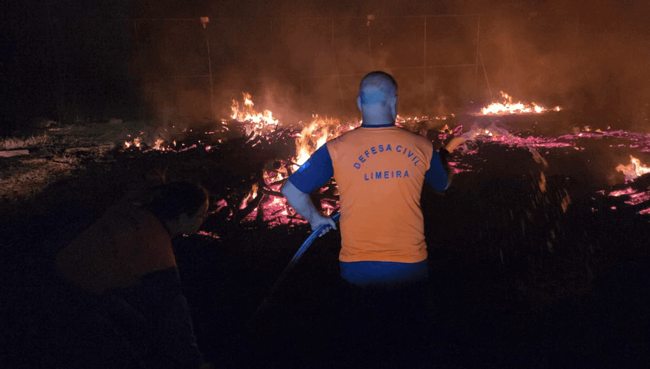 O incêndio não deixou feridos
