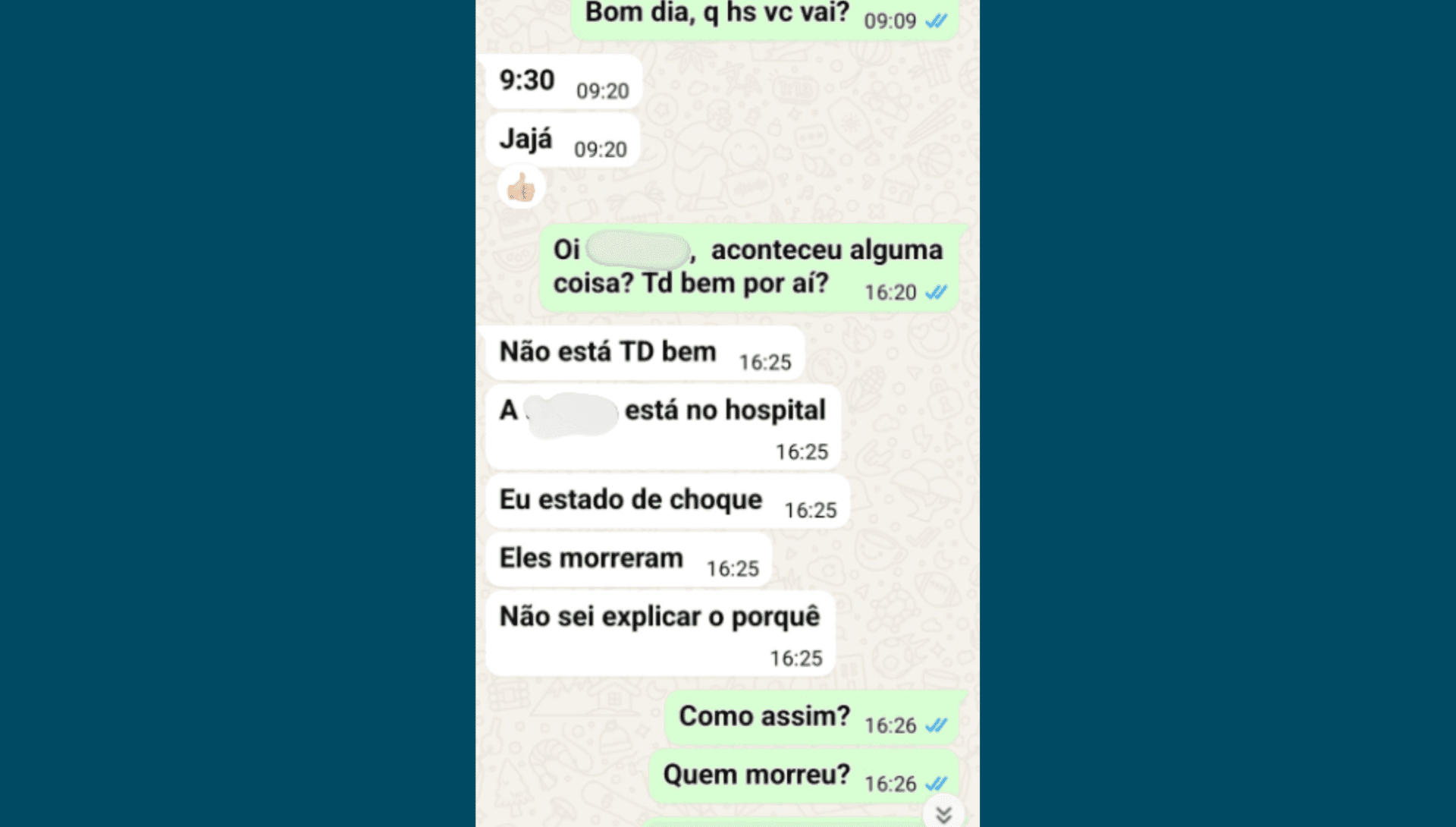 Troca de mensagens
