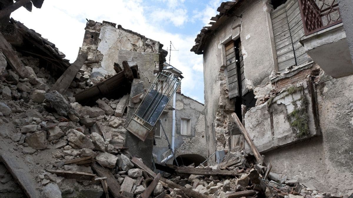 Imagem ilustrativa de terremoto