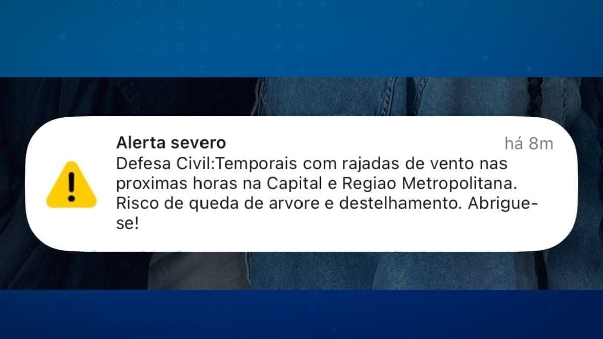 Alerta severo para chuvas em SP