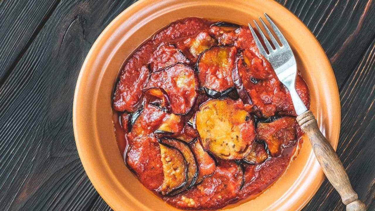Berinjela feita na air fryer