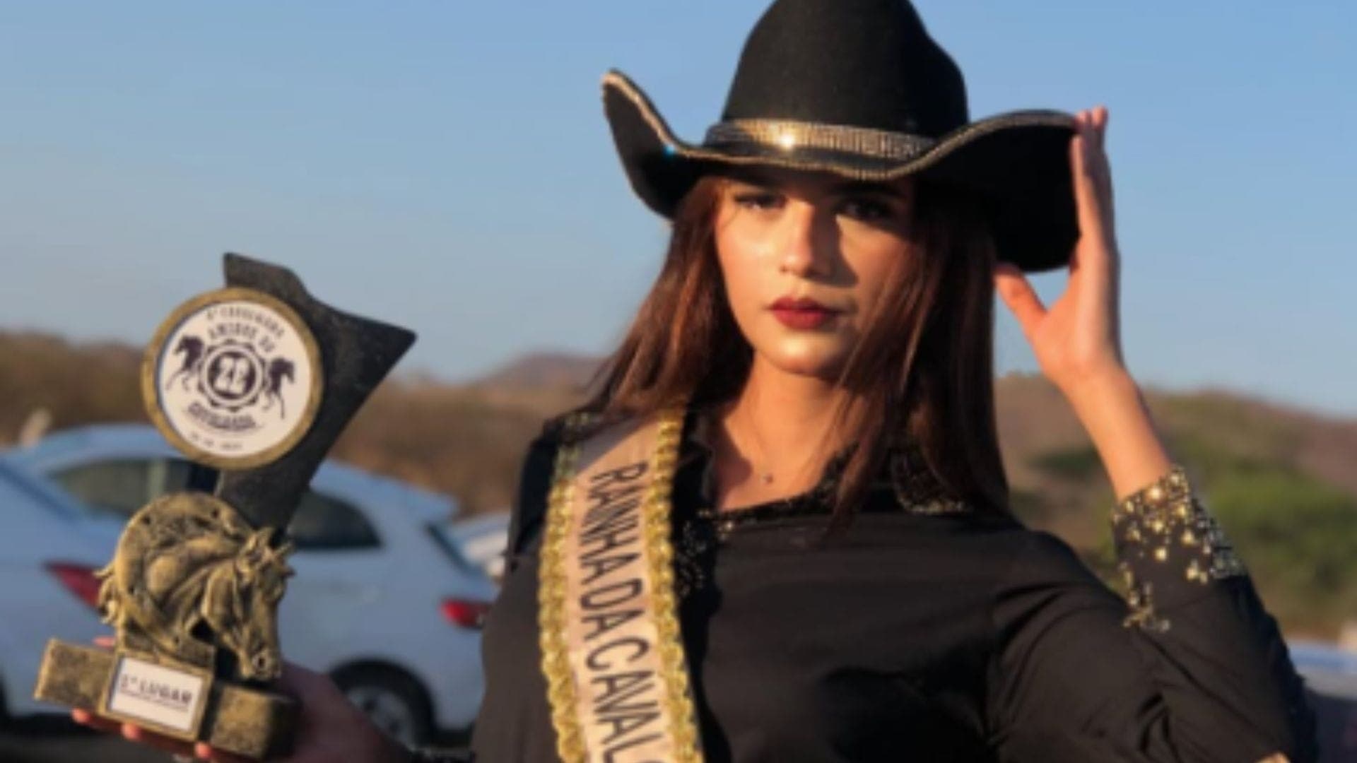 Gaby era Rainha da Cavalgada
