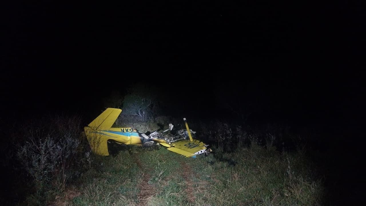Avião de pequeno porte cai no Pantanal 