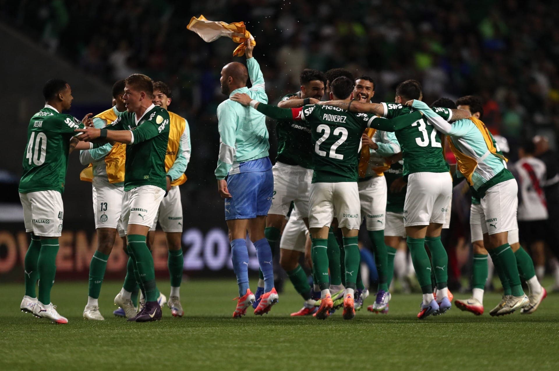 Palmeiras comemora classificação