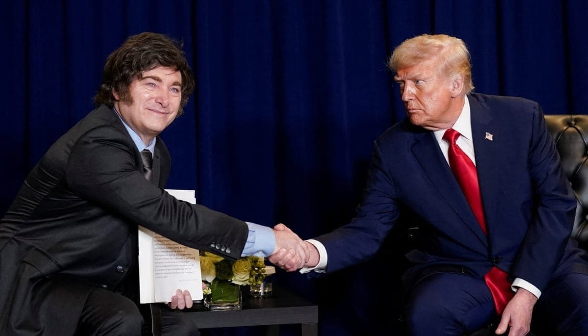 Donald Trump prometeu ajuda a Javier Milei