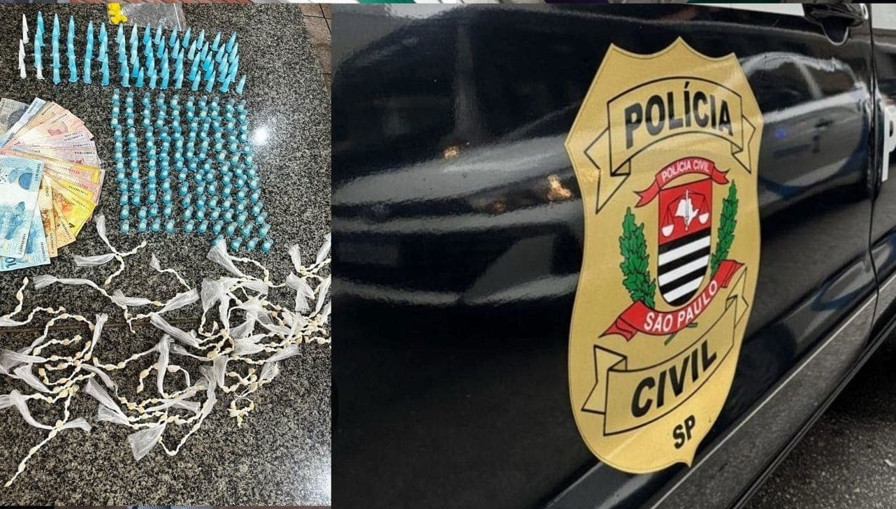 Drogas apreendidas pela Polícia Civil