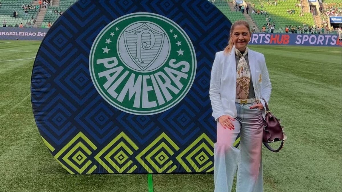 Leila Pereira, presidente do Palmeiras