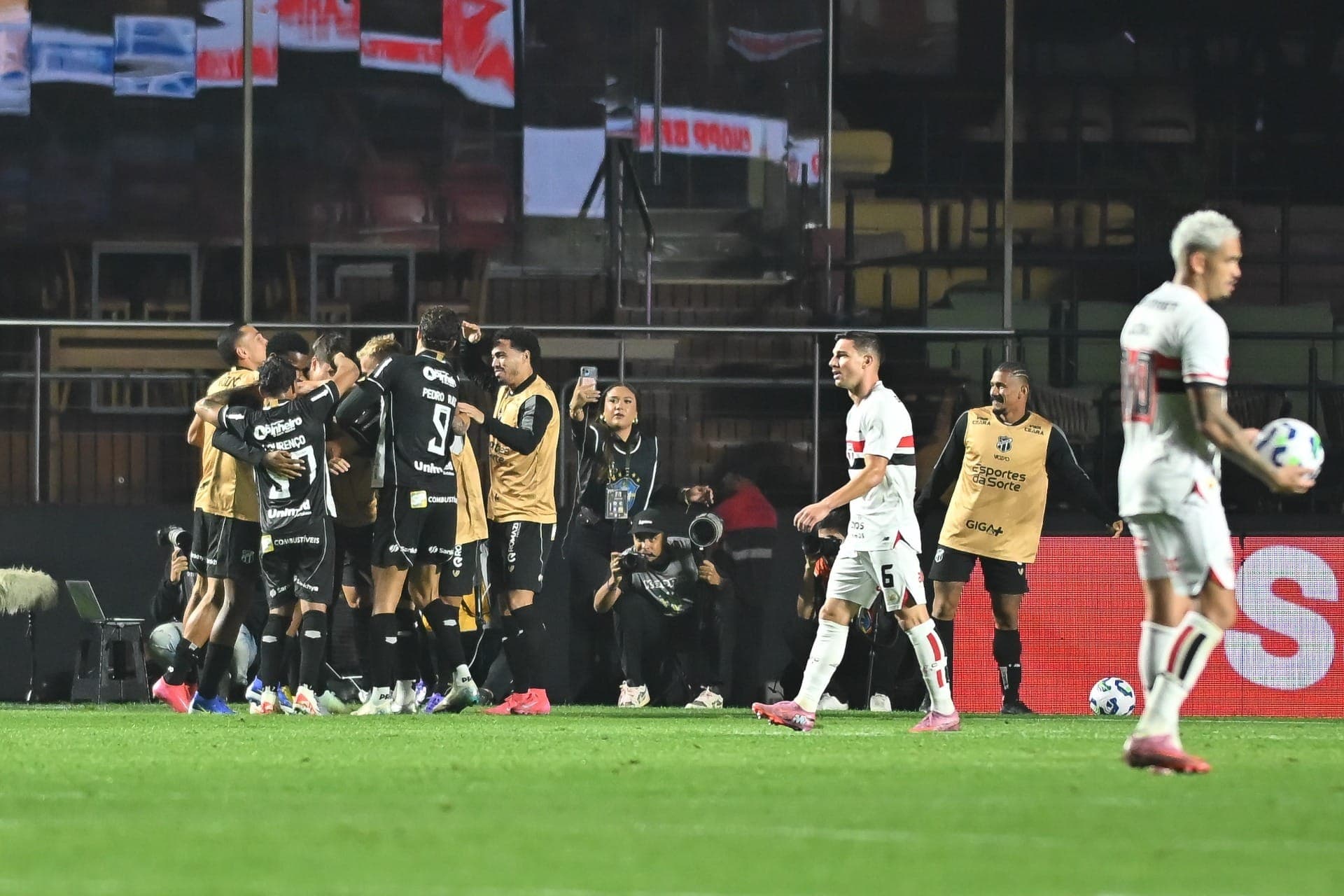 Ceará bateu o São Paulo fora de casa