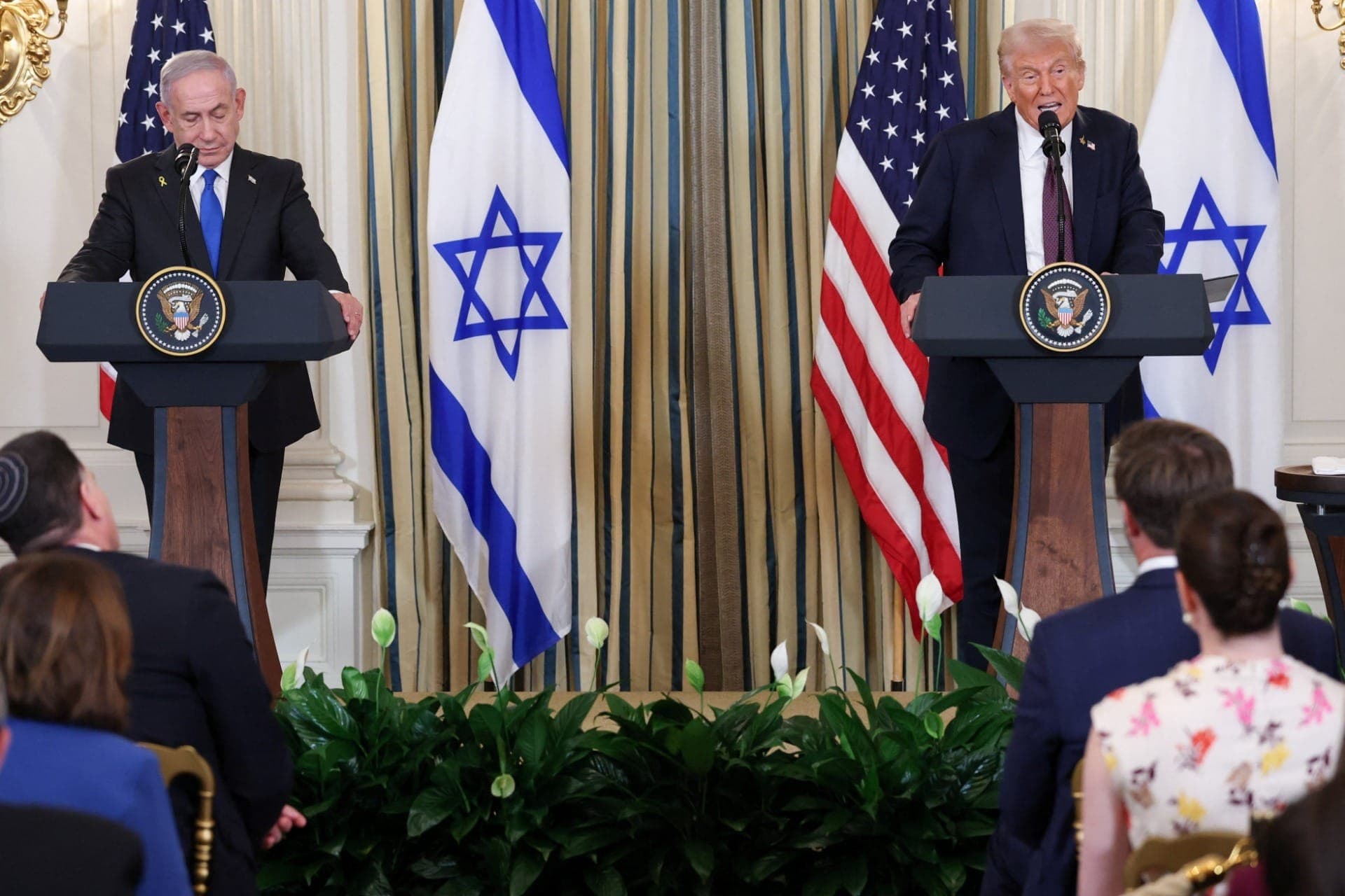  Donald Trump e Benjamin Netanyahu