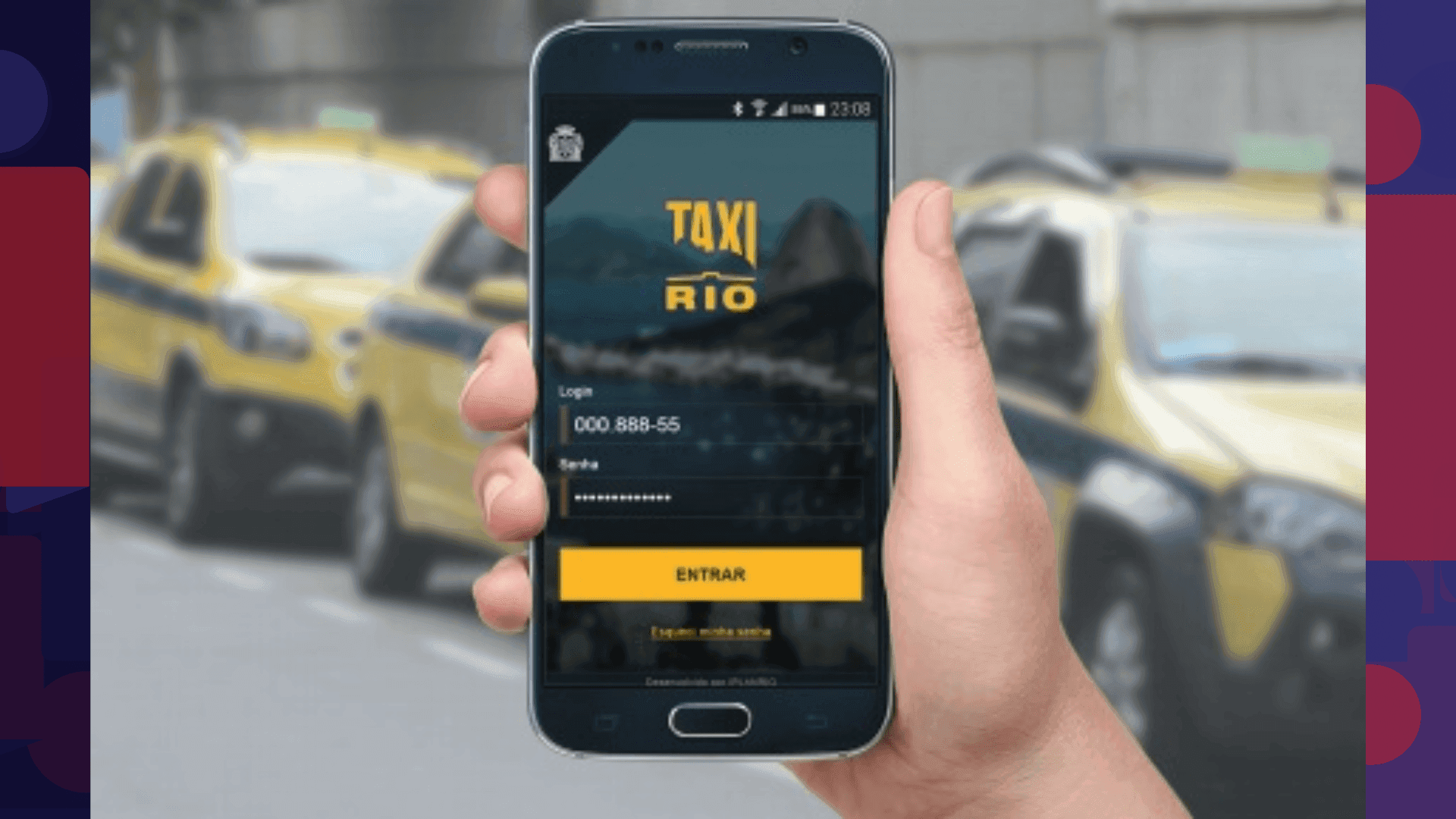 Aplicativo Táxi Rio, da Prefeitura