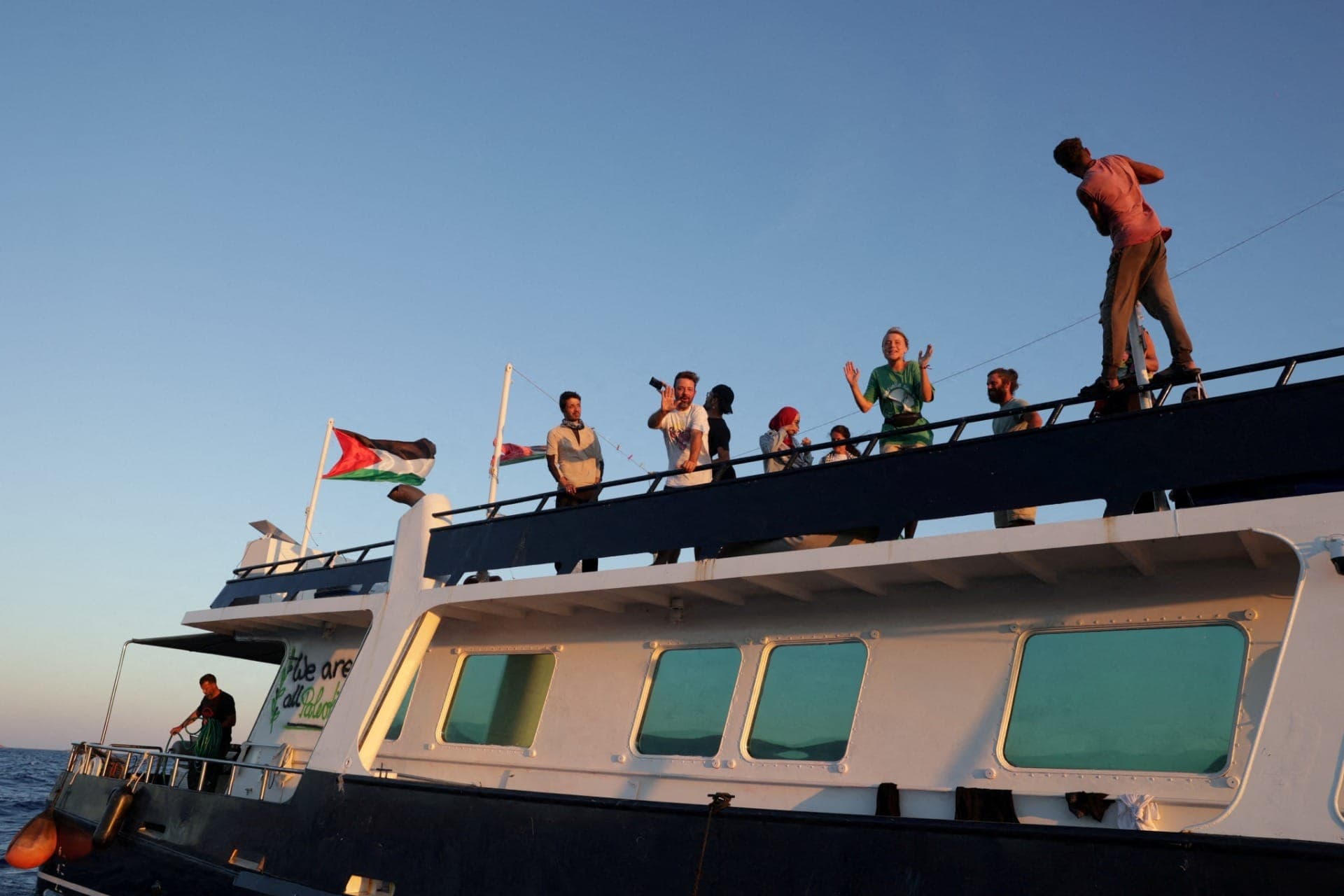 Flotilha a caminho de Gaza