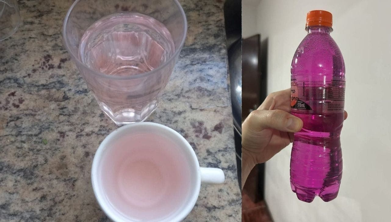 Moradores fizeram imagens da água