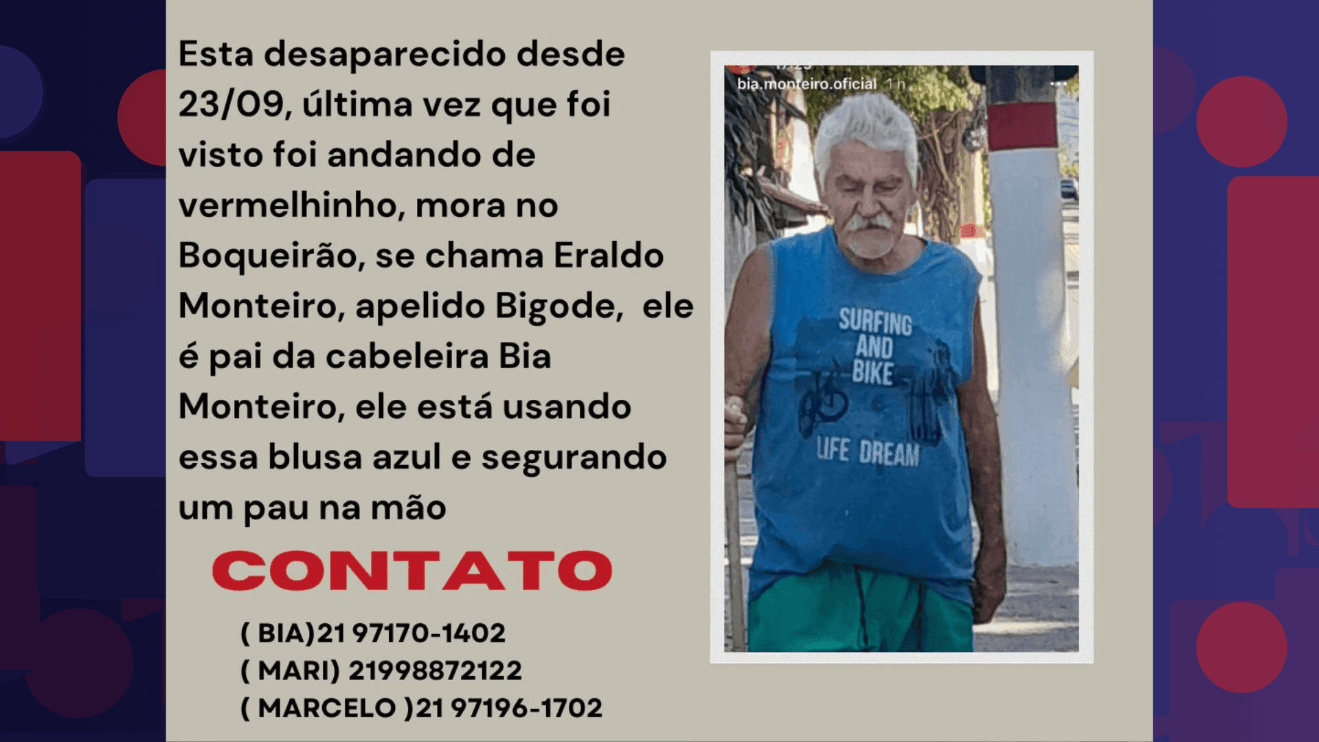 Eraldo Monteiro ,conhecido como "Bigode"