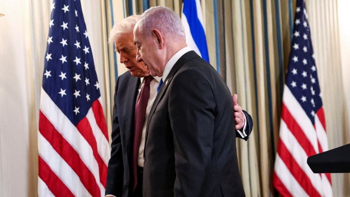 Donald Trump e Benjamin Netanyahu na Casa Branca 