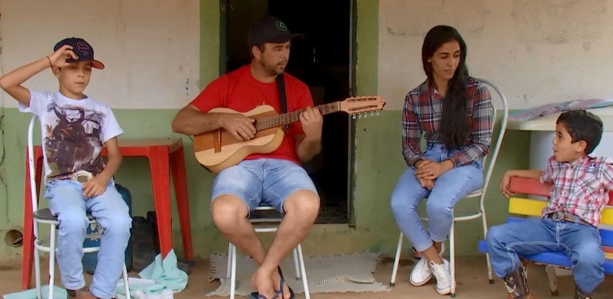 Família Ferreira: Caio, Paulo, Valquíria e Victor